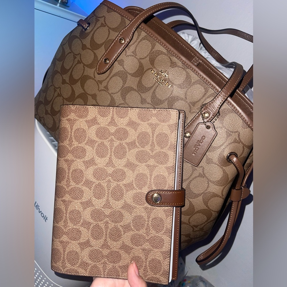 COACH Drawstring Carryall In Signature Canvas